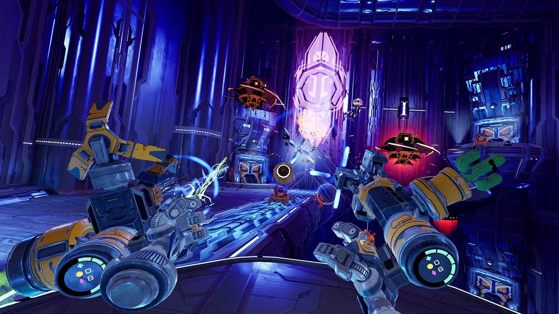 Forge games 2. Mothergunship: Forge. Mothergunship геймплей. Mothergunship Soundtrack. Oculus Quest 2 игры роботы.